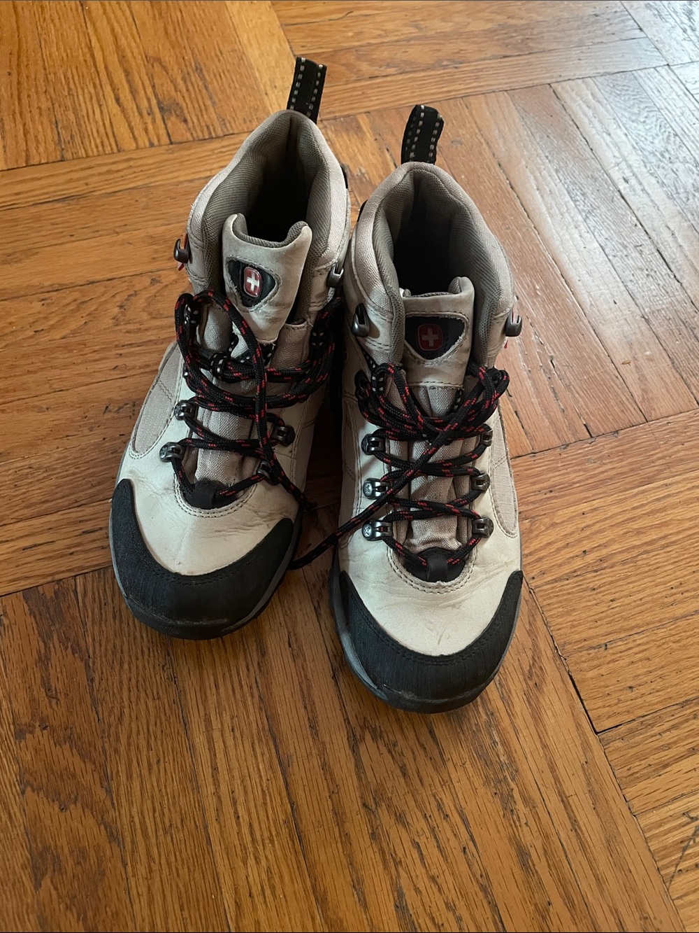 Women’s Wenger Hiking Boots in Beige and Black